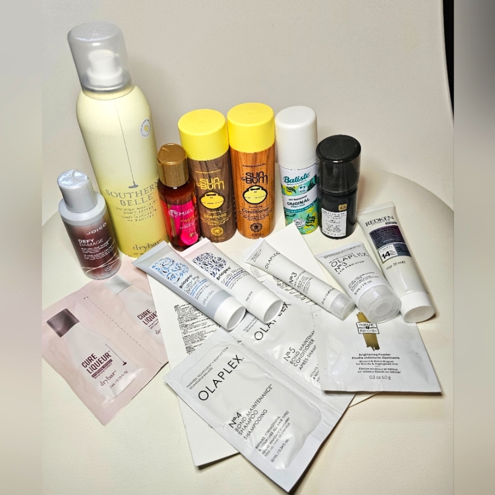 A bunch of hair care samples!!